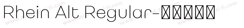 Rhein Alt Regular字体转换